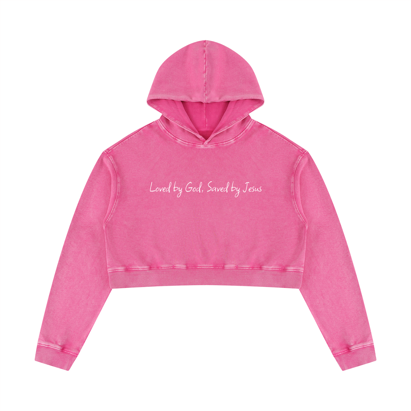 Women’s Mineral Washed Crop Hoodie